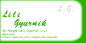 lili gyurnik business card